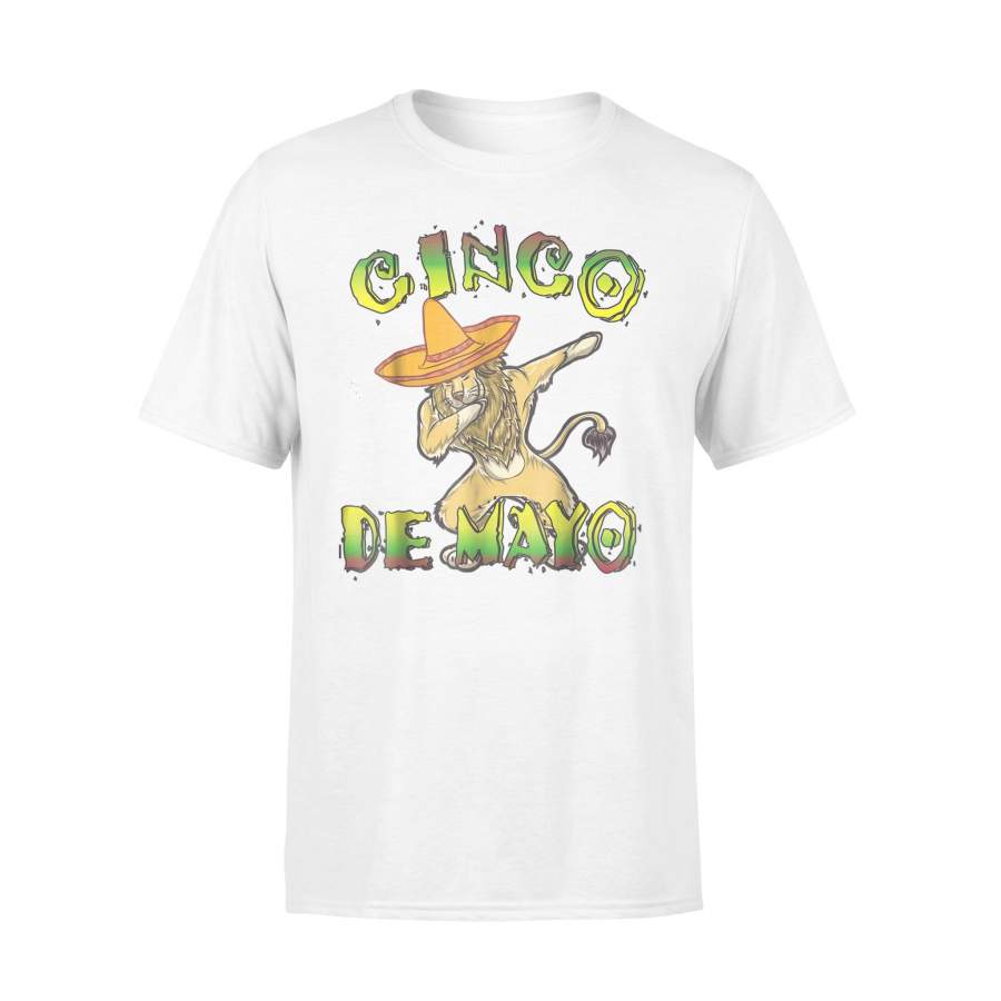 Cinco De Mayo King Of The jungle Dabbing Lion T-Shirt