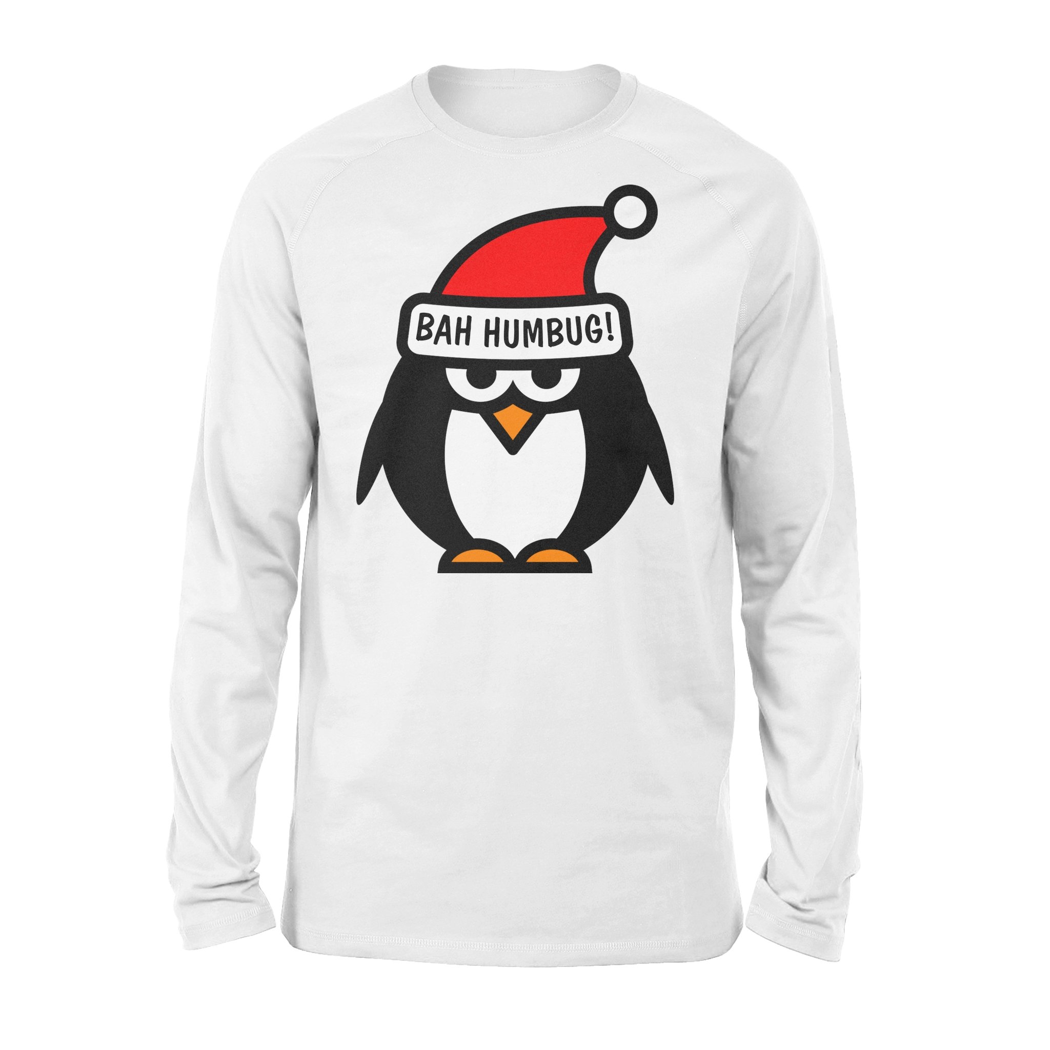 Bah Humbug Anti Christmas Grumpy Penguin – Standard Long Sleeve