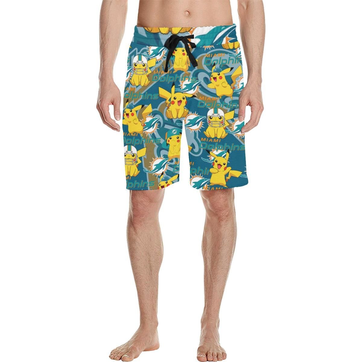 Miami Dolphins Men’s All Over Print Casual Shorts