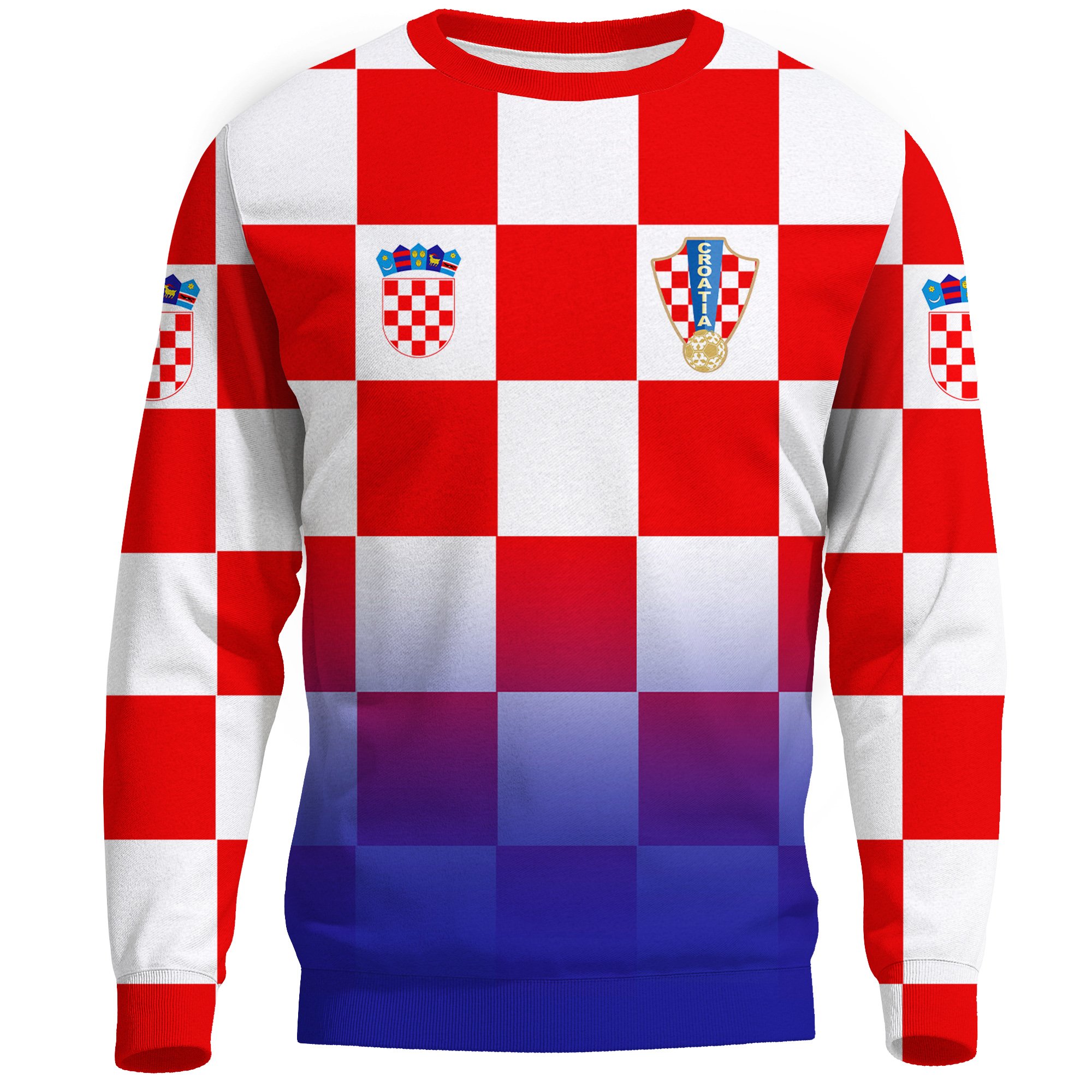 (Custom) Croatia Euro Sweatshirt Soccer A27