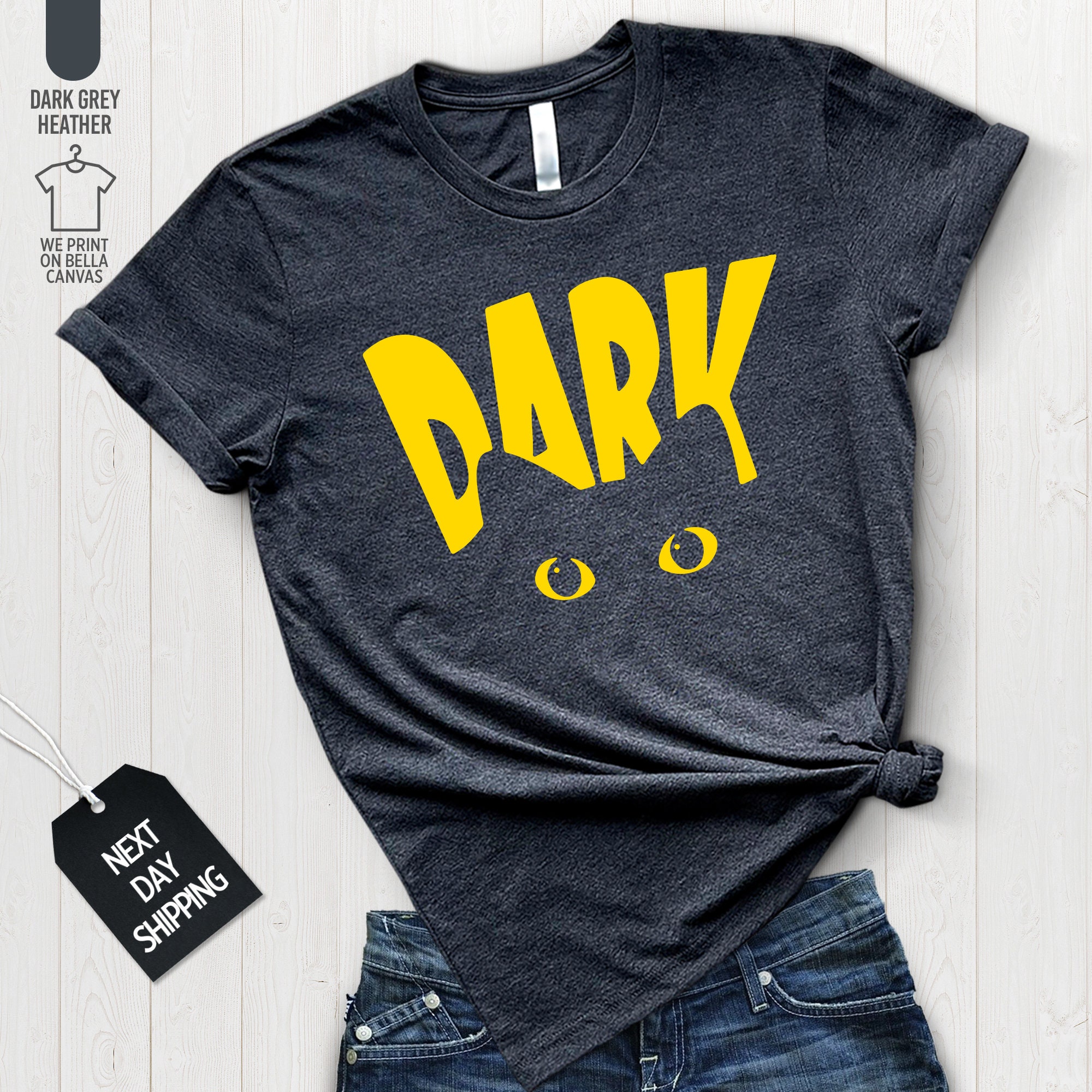 Dark Cat T-Shirt for Cats Lovers dark side gift birthday for brother, sister or bestfriend cool, Dark Shirt, i504