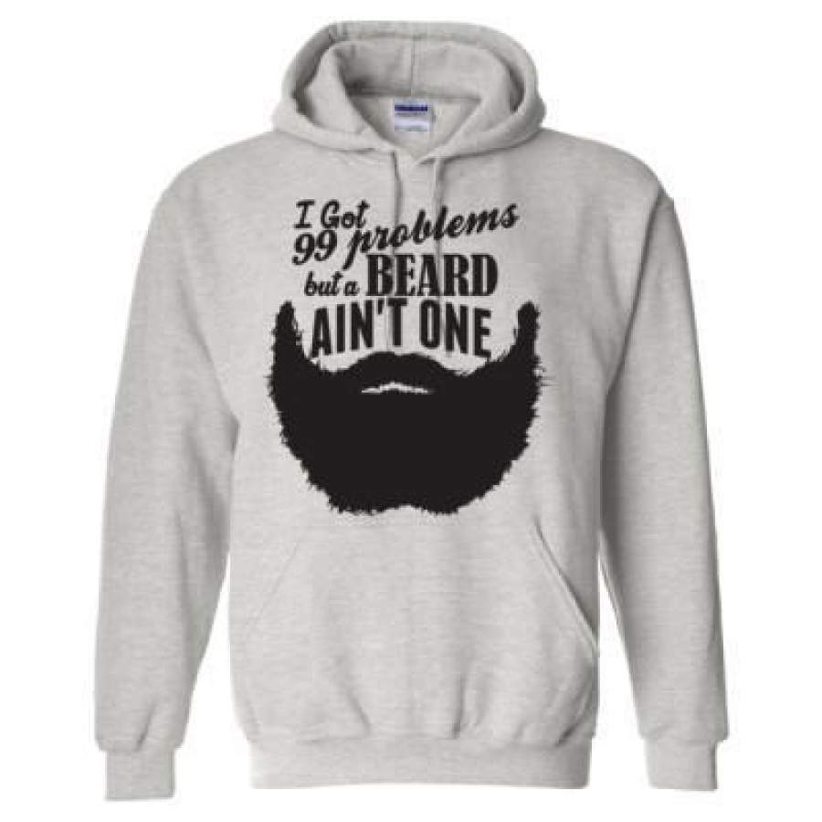 AGR I Got 99 Problems But A Beard Ain’t One – Heavy Blend™ Hooded Sweatshirt