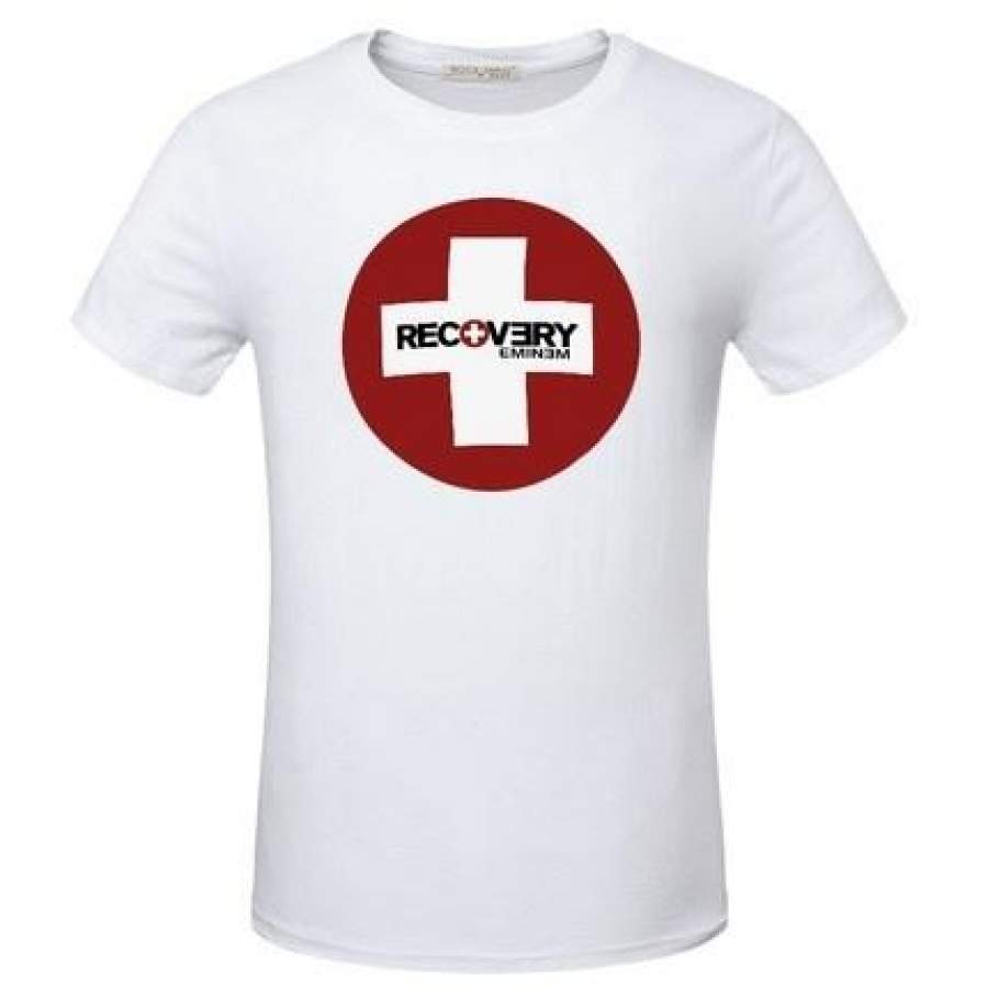 Music Rap rapper Eminem Recovery T shirt Casual Tees Eminem top tees Music Camisetas T-Shirt