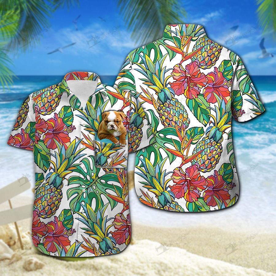 Bulldog Hawaiian Shirts Ha8638