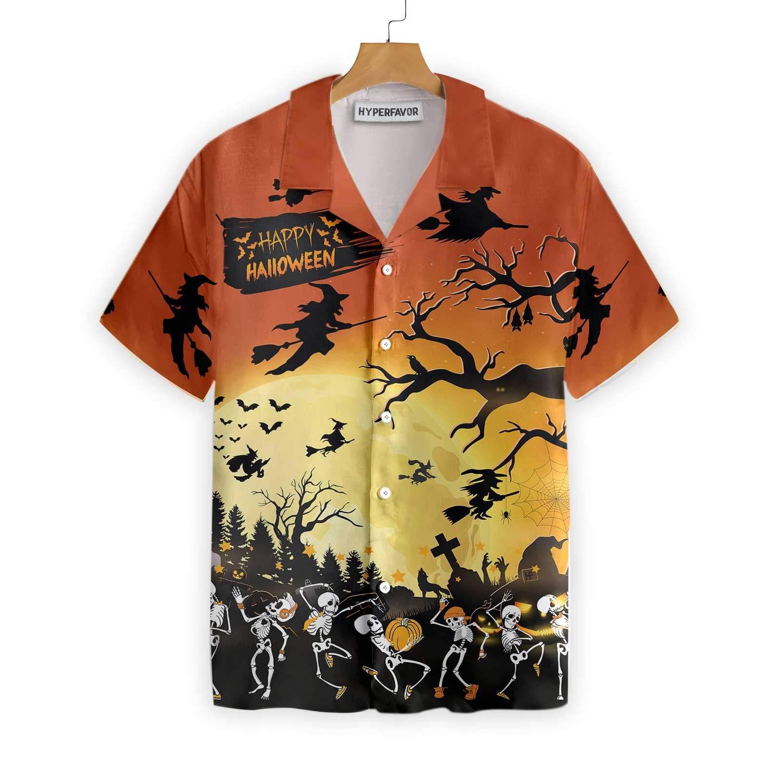 Dancing Skeletons Halloween Hawaii Skeleton Shirt For Men And Women Ha98002