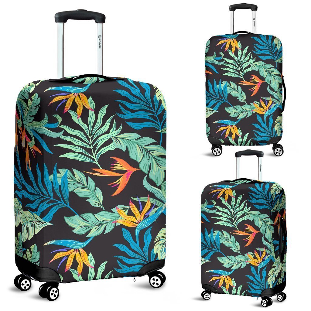 Tropical Palm Leaves Hawaii Flower Luggage Cover Protector Suitcase Fashion Travel Camping Ha46605