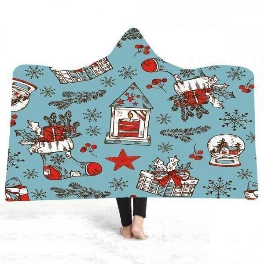 All Things For X-Mas Hooded Blanket Christmas Decoration Ideas Christmas Gift Ideas