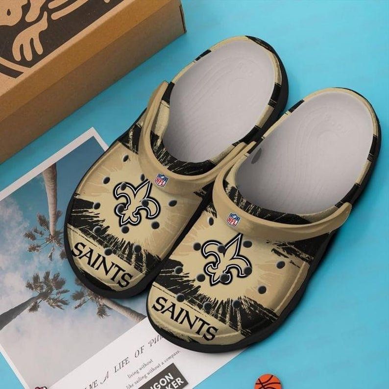 New Orleans Saints Crocs Clog Shoes