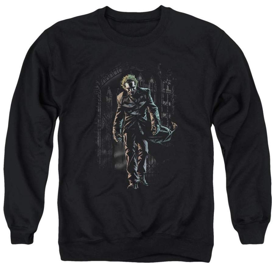 Batman – Joker Leaves Arkham Adult Crewneck Sweatshirt