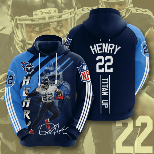 Tennessee Titans Derrick Henry 25 Unisex 3D Hoodie Gift For Fans