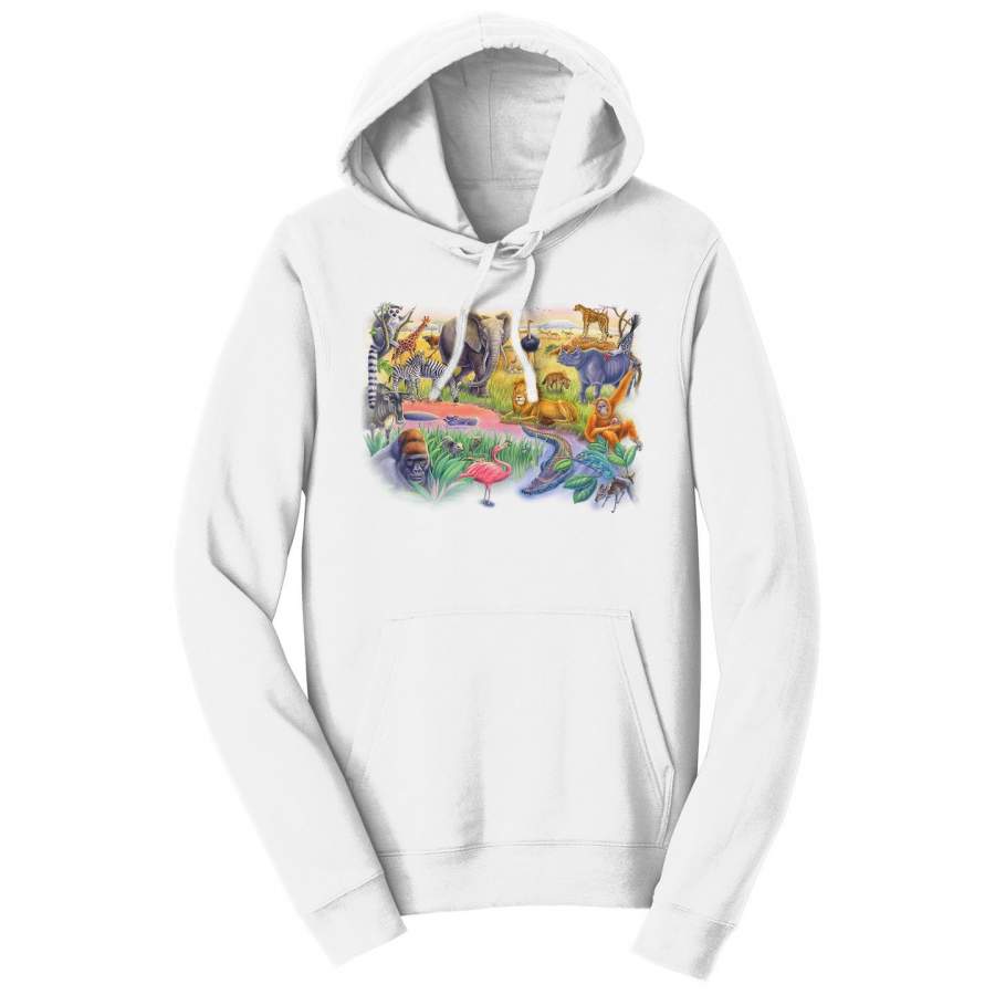 African Animals – Adult Unisex Hoodie Sweatshirt