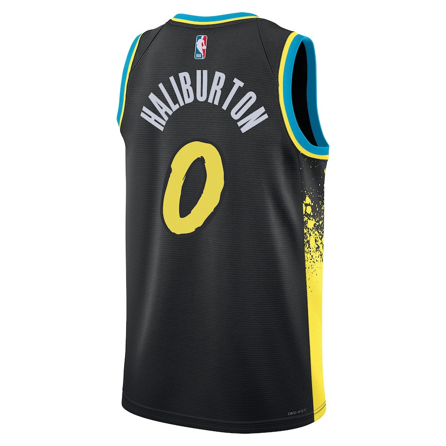 Tyrese Haliburton 0 Indiana Pacers 2023/24 City Edition Swingman Jersey ...