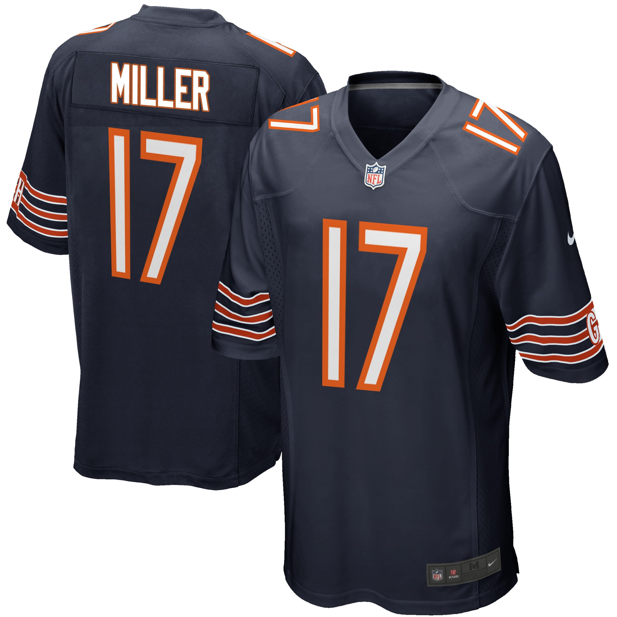 Anthony Miller Chicago Bears Game Player Jersey – Navy NFL