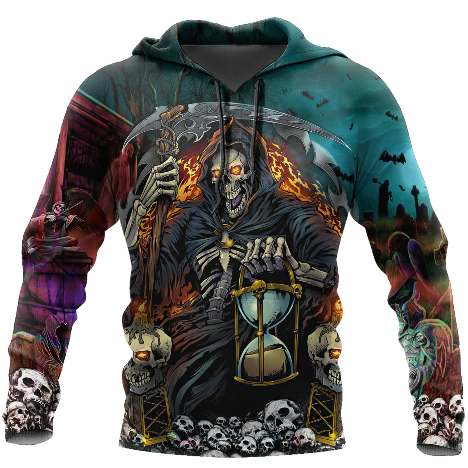 Skull Hoodie Mens Womens Skull Hoodie 3D All Over Print Skeleton Hoodies