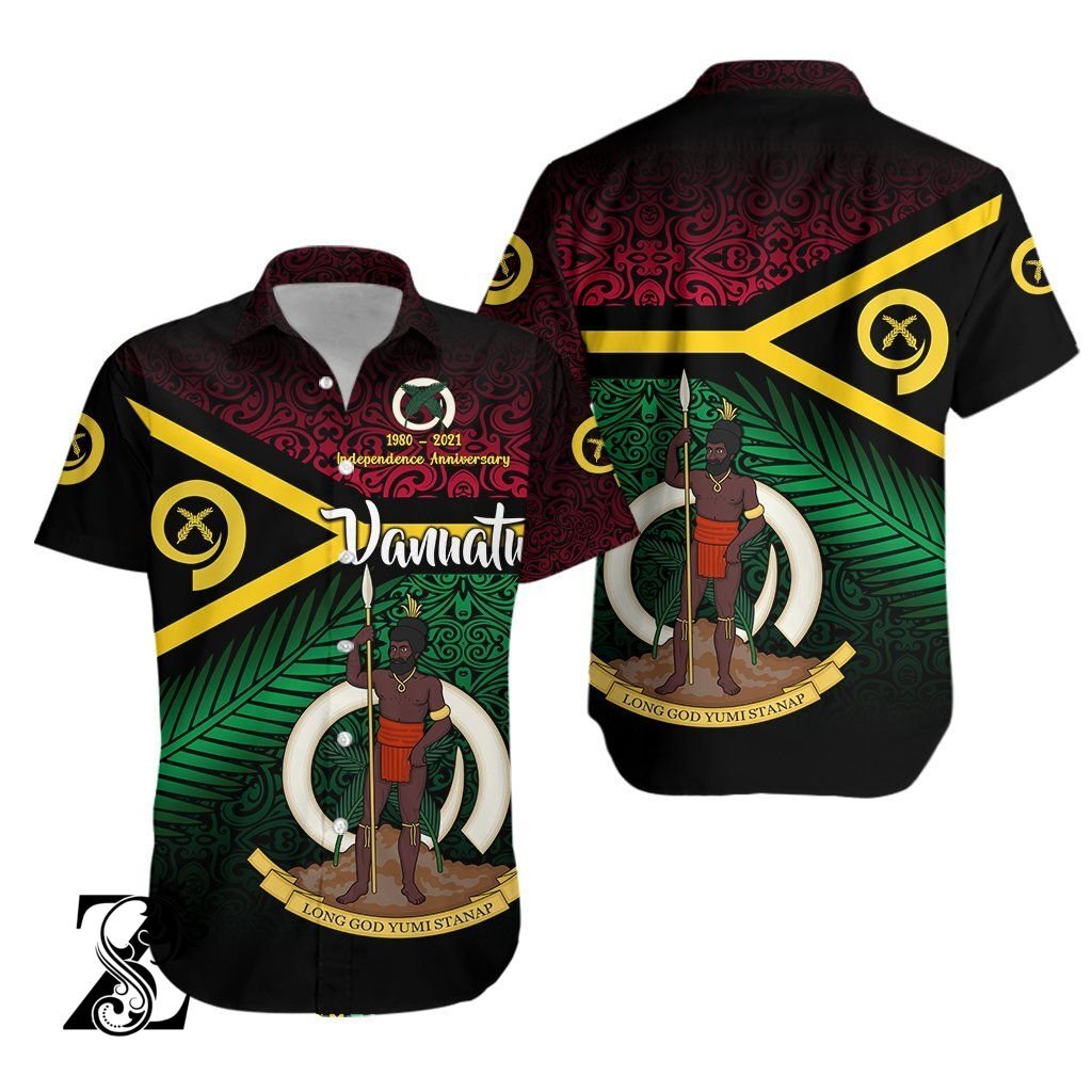 Vanuatu Special Independence Anniversary Hawaiian Shirt Original Flag