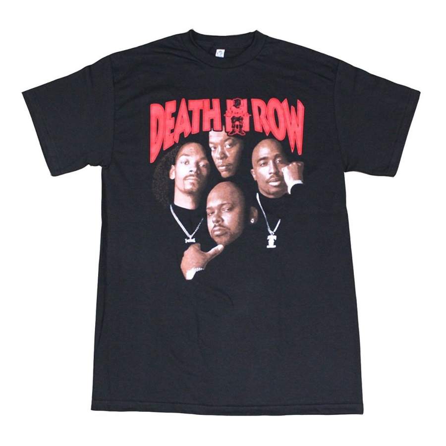 Men’S Fashion T-Shirt Death Row Records Tupac Dre Poster Men’S Cotton T-Shirt Casual Shirts