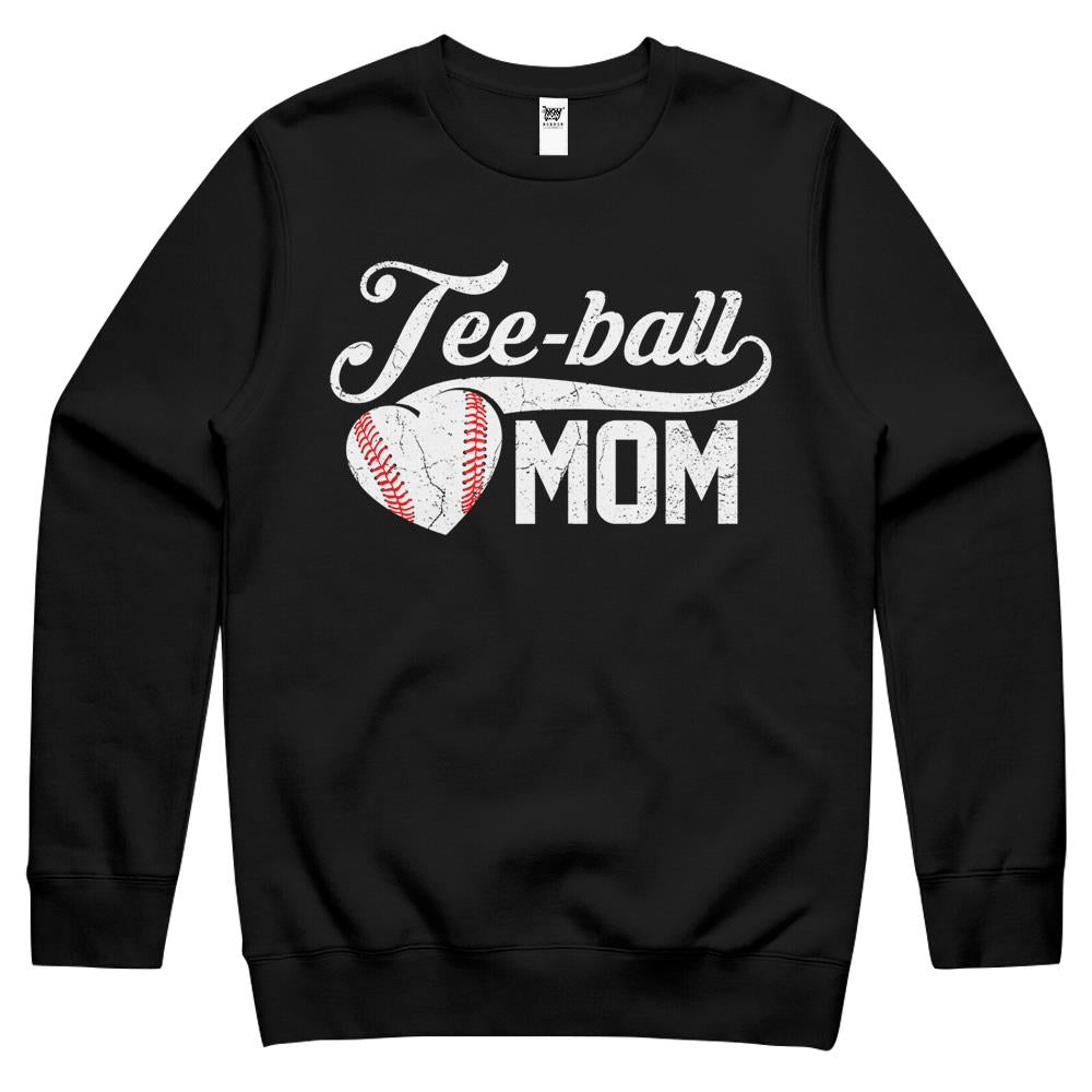 Tee Ball Mom Shirt T-Ball Mom Mother’S Day Gifts Crewneck Sweatshirt