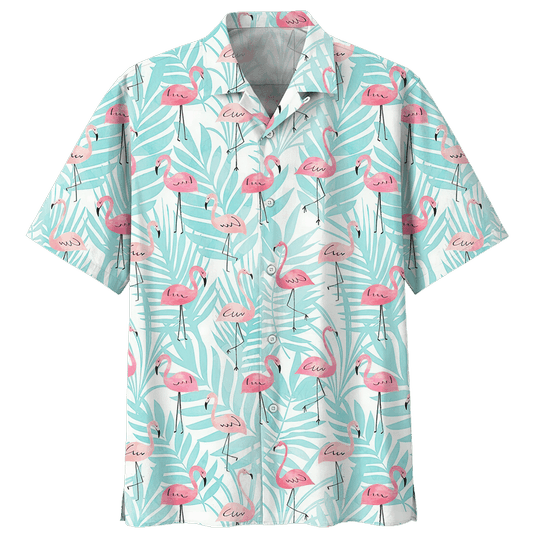 Flamingo Hawaiian Shirt , Big Hawaiian Shirt, Short Hawaiian Shirt For Men, Hawaiian Shirt For Women, Aloha Shirt Summer 2024 Design By Snorider Fashion