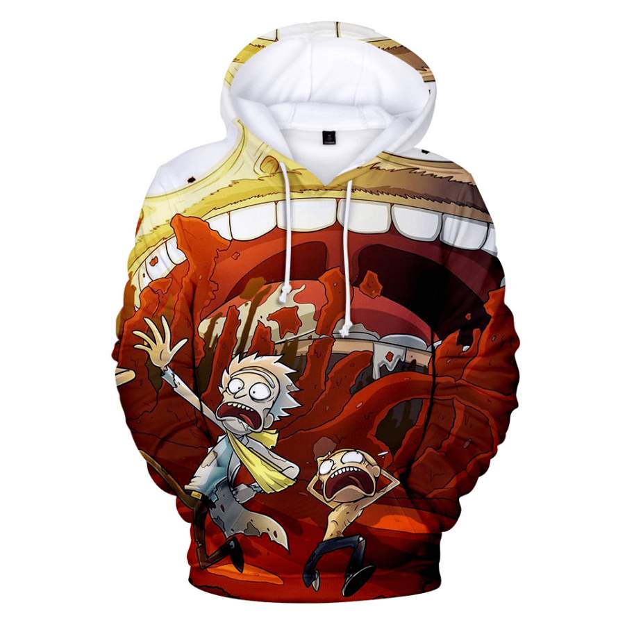 3D Rick and Morty Hoodie  Pullover Sweatshirt