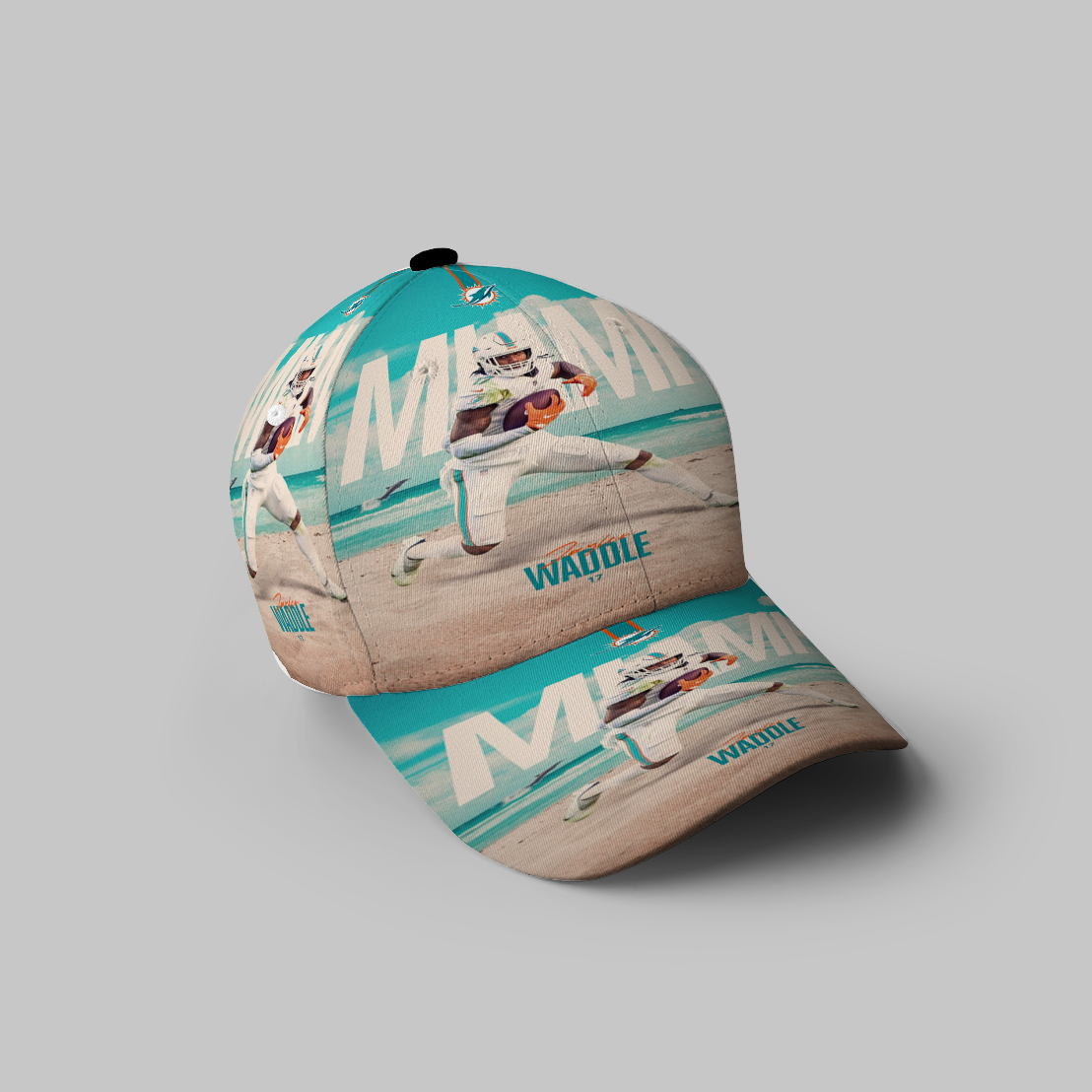 Miami Dolphins Jaylen Waddle3 3D Printing Baseball Cap Classic Hat