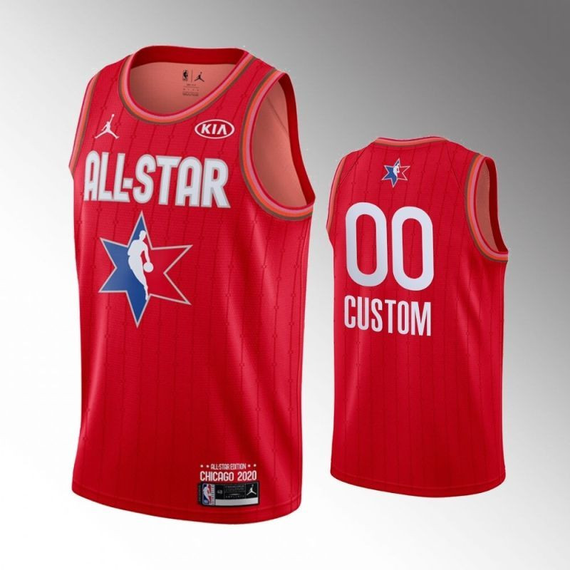 All Star NBA 2020 New Arrival Personalized Name Red Jersey