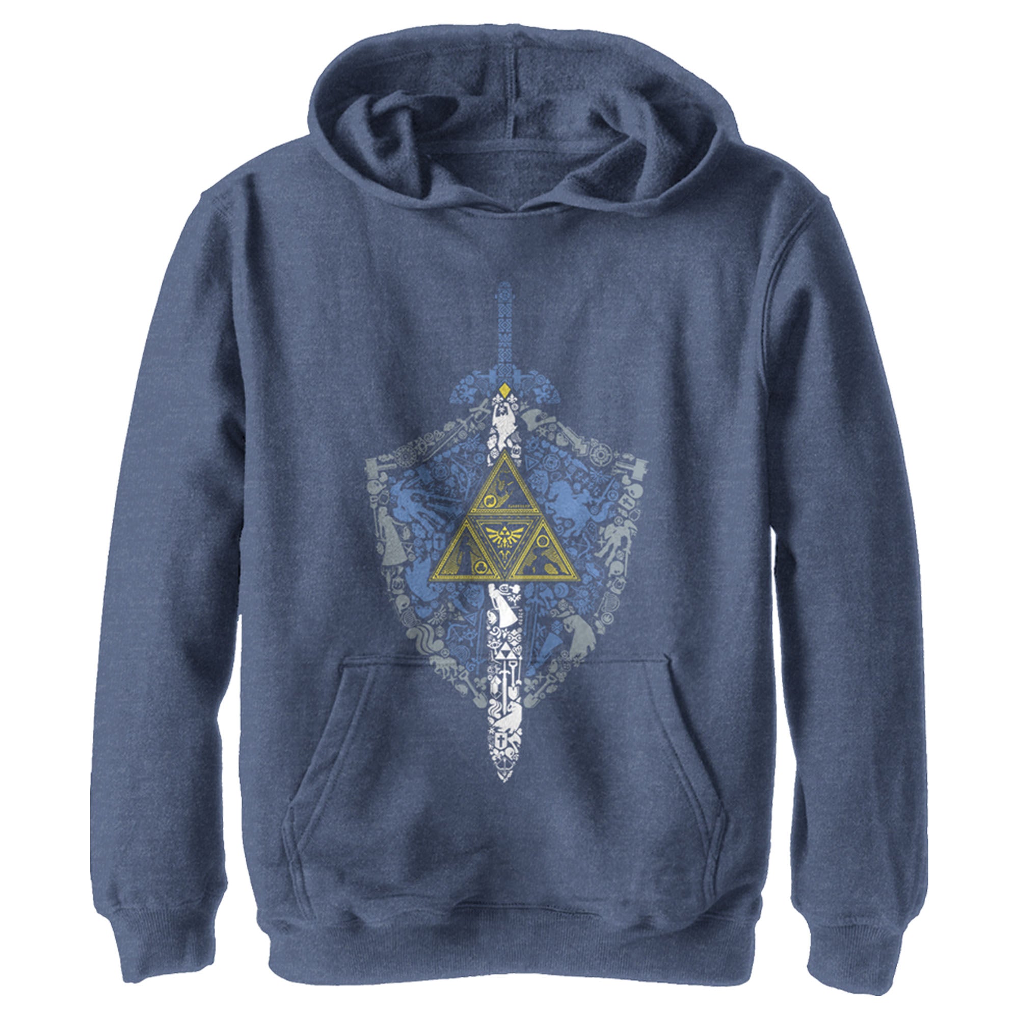 Boy’S Nintendo Legend Of Zelda Hidden Pattern Pull Over Hoodie