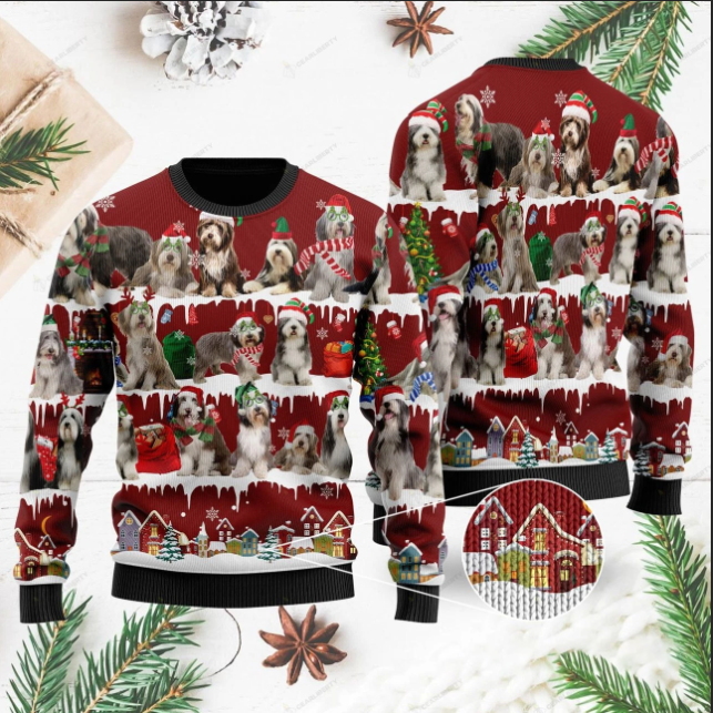 Bearded Collie Ugly Christmas Sweater | Unisex | Adult | Us1055