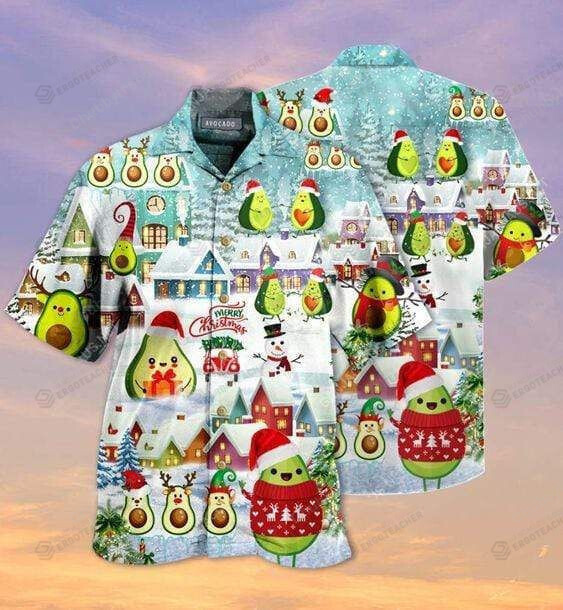 Avocado Christmas Hawaii Shirt Ha109823