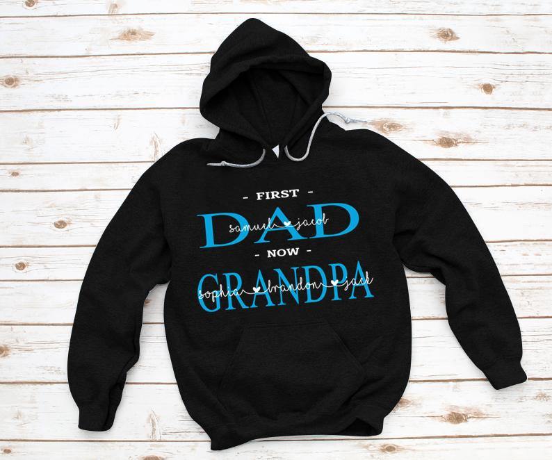 First Dad Now Grandpa Shirt