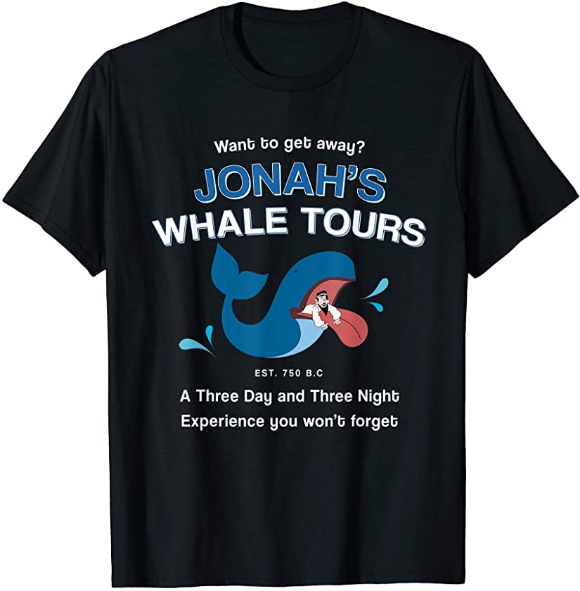 Funny Christian gifts religious bible verse Jonah’s whale T-Shirt