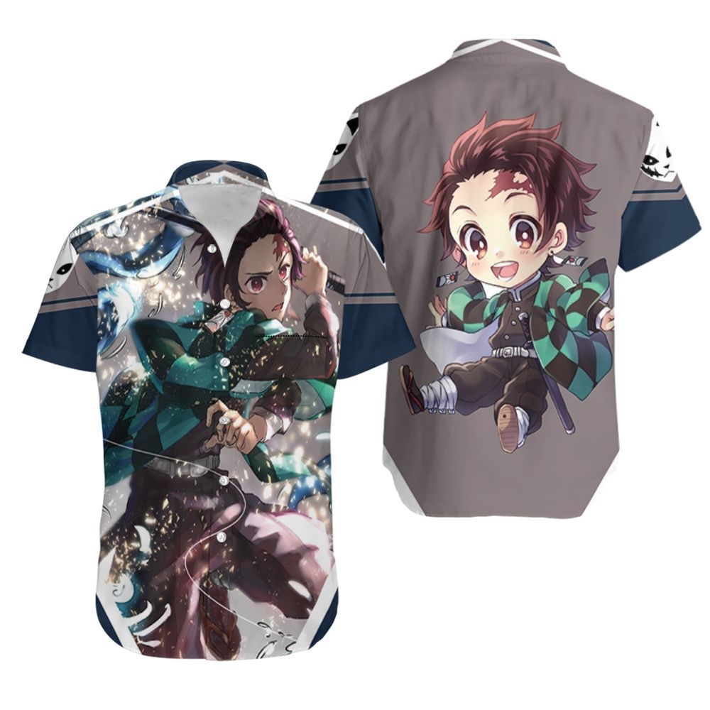 Kamado Tanjiro Kimetsu On Yaiba Fighting Hawaii Shirt Ha96402