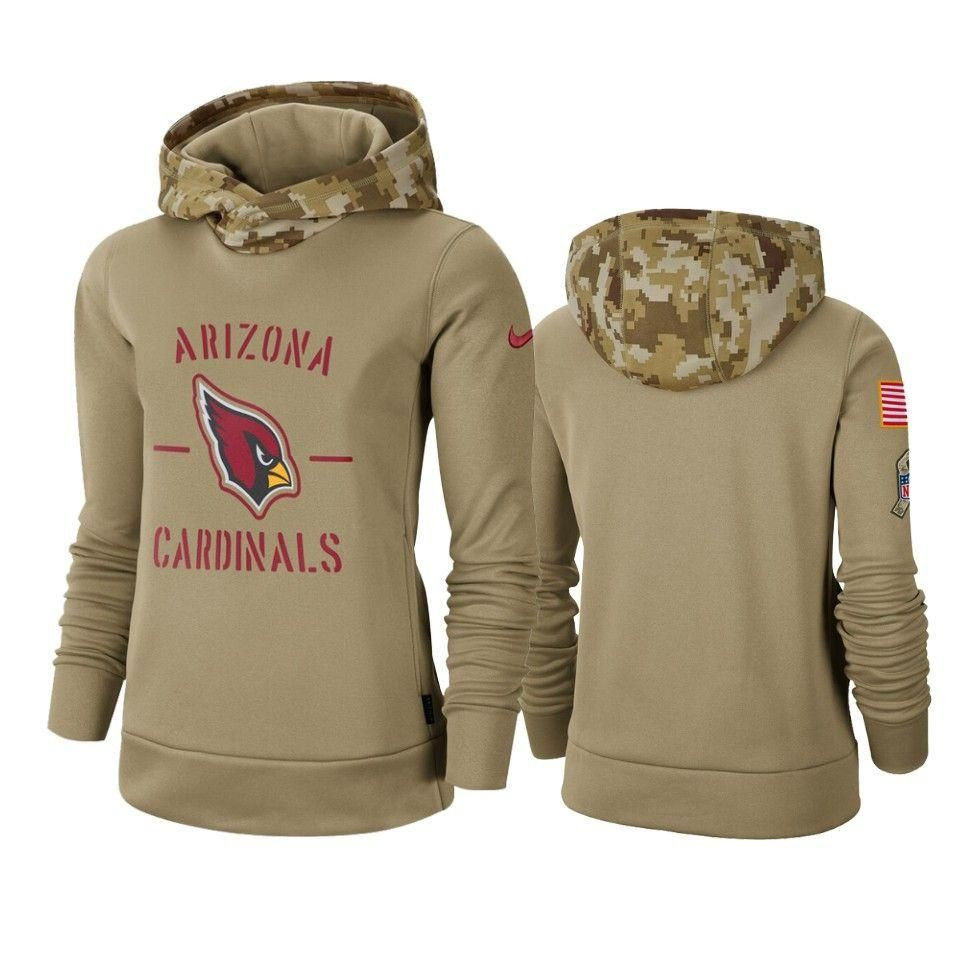 Arizona Cardinals 2019 Salute To Service Khaki Pullover Hoodie