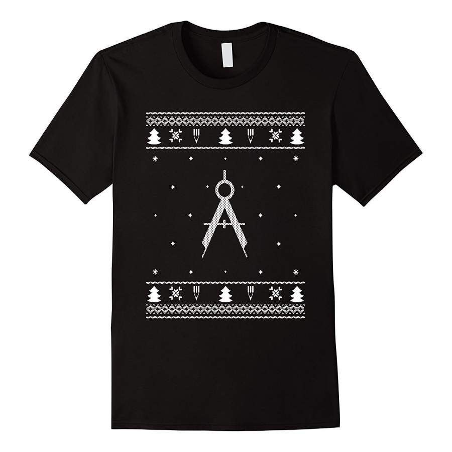 Ugly Christmas Sweater Architect Achitecture T Shirt Gift Men T-Shirt Short Sleeve T-Shirt