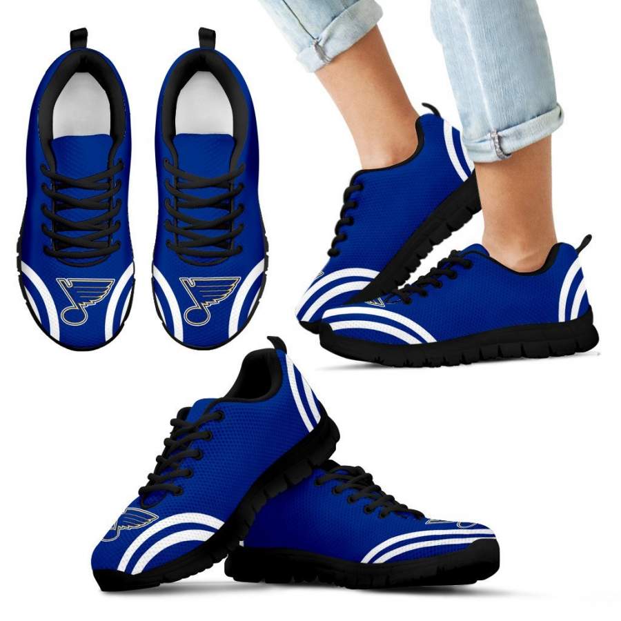 Lovely Curves Stunning Logo Icon St. Louis Blues Sneakers