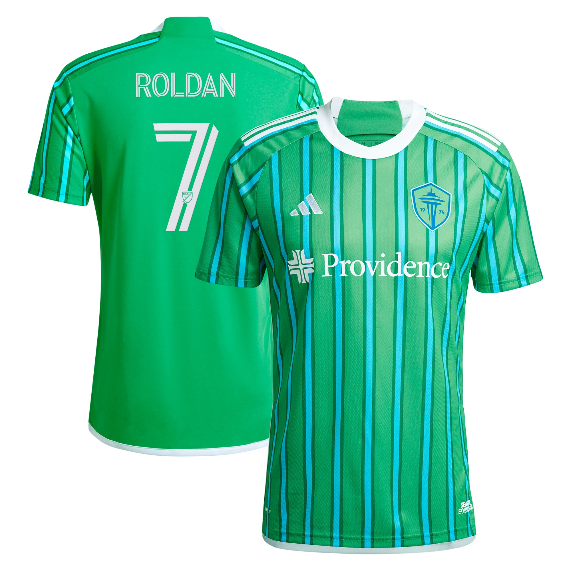 Cristian Roldan Seattle Sounders FC 2024 The Anniversary Kit Replica Player Jersey  Green