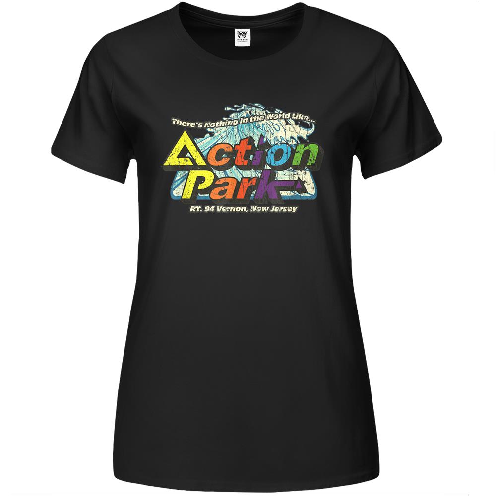 Funny Action Park New Jersey 1978 Vintage Premium Womens T Shirts