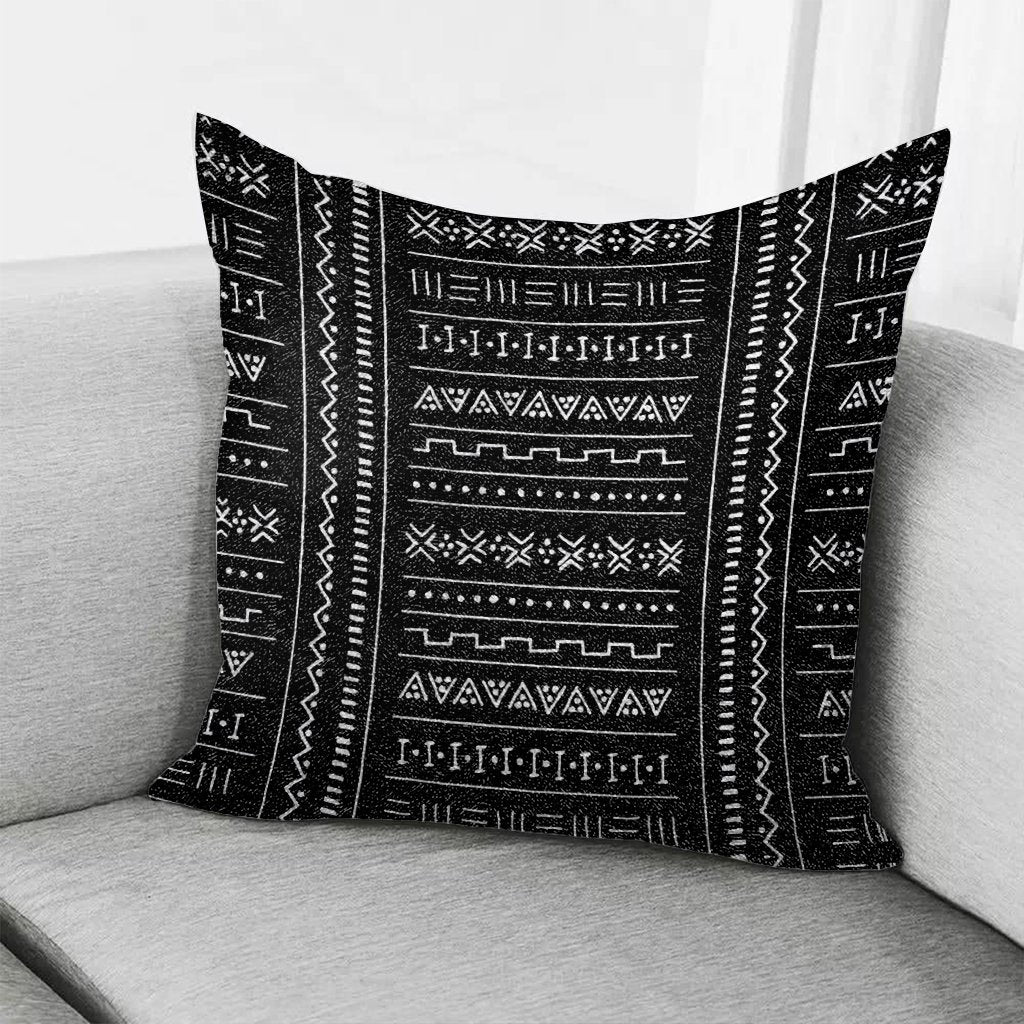 Printed Mudcloth Pillow Cover