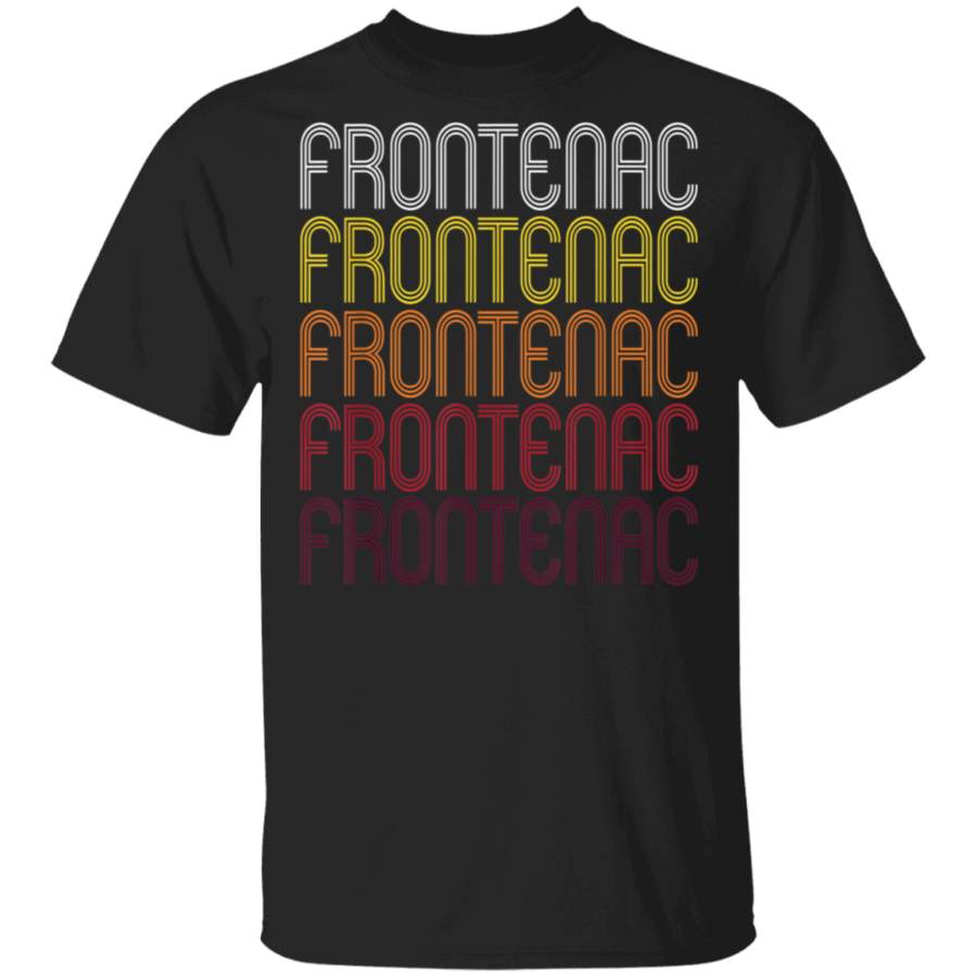 Frontenac KS  Vintage Style Kansas Tshirt