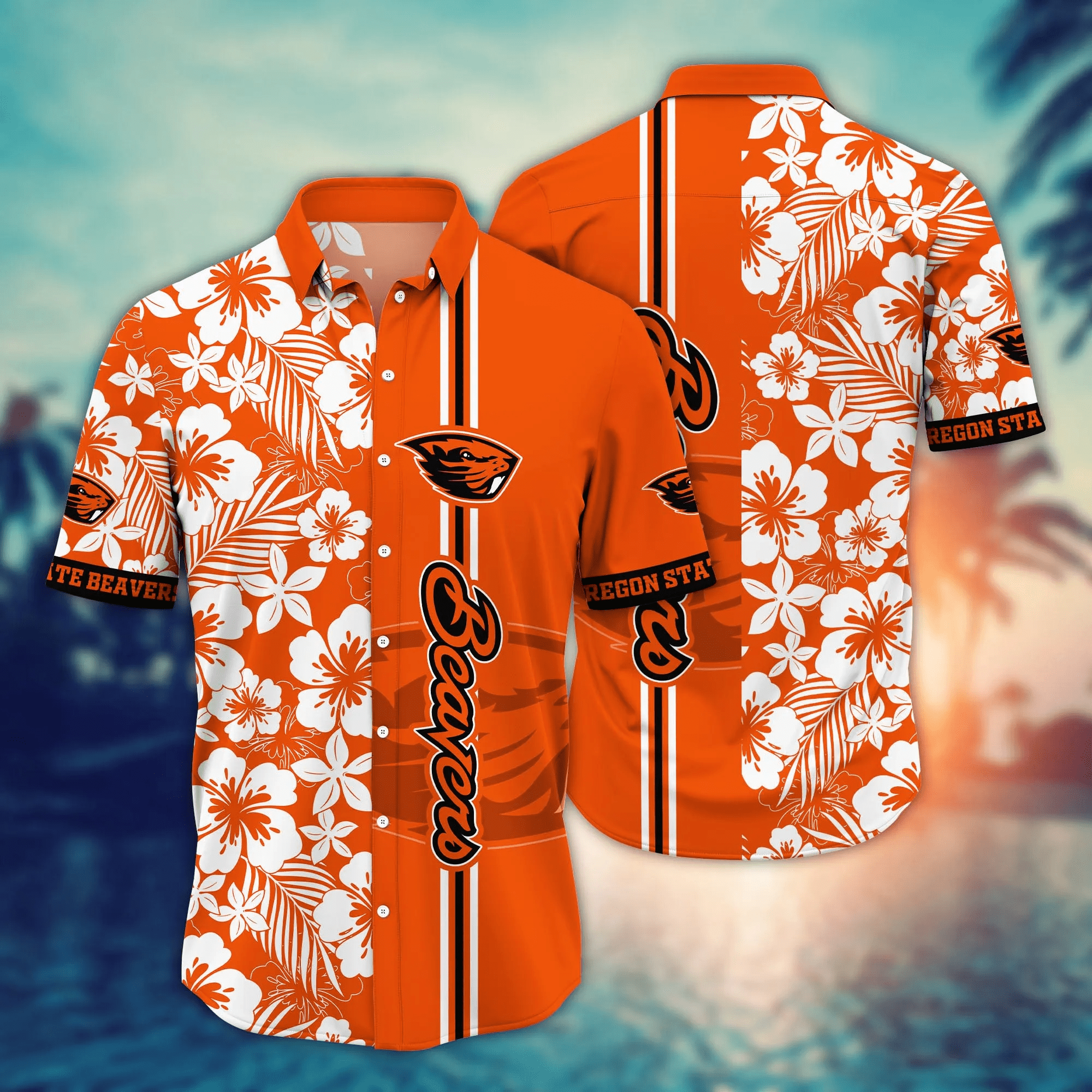 Oregon State Beavers NCCA Hawaiian Shirt Sunglassestime Aloha Shirt