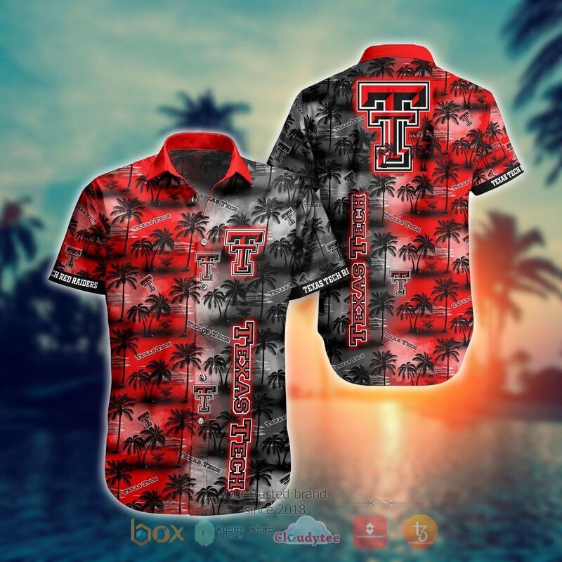 NCCA Texas Tech Red Raiders Coconut Tree Hawaiian Shirt