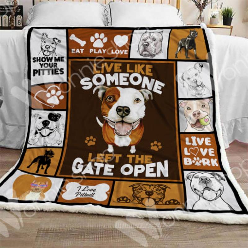 Pitbull Sherpa Blanket NOV0102 73O31