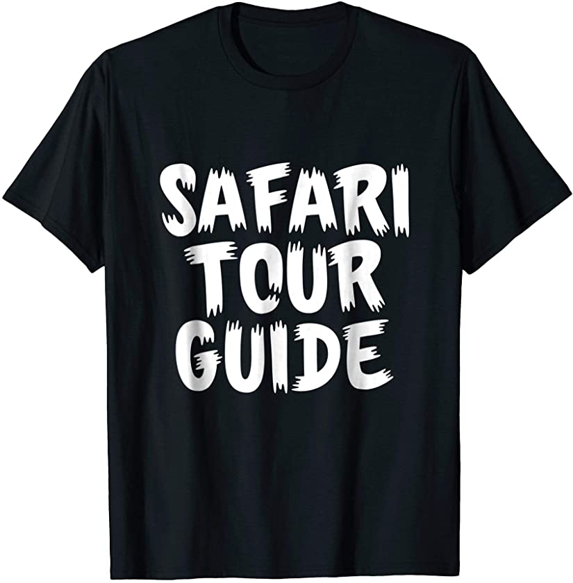 Safari Tour Guide Shirt Funny Halloween Group Costume Animal