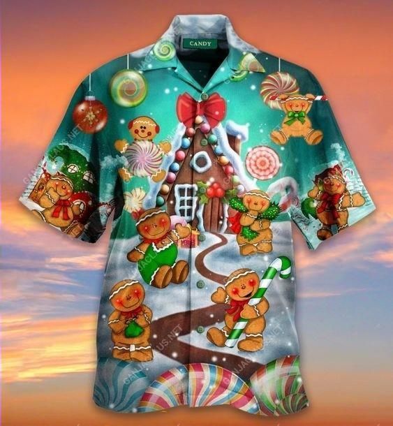 Shop From 1000 Unique Hawaii Aloha Shirts Gingerbread And Cane Christmas Ha41205