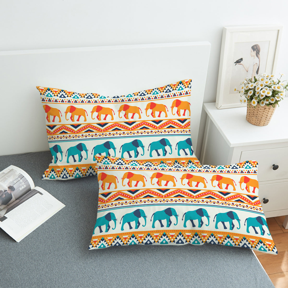 Elephant Trails Swzt1536 Pillowcase