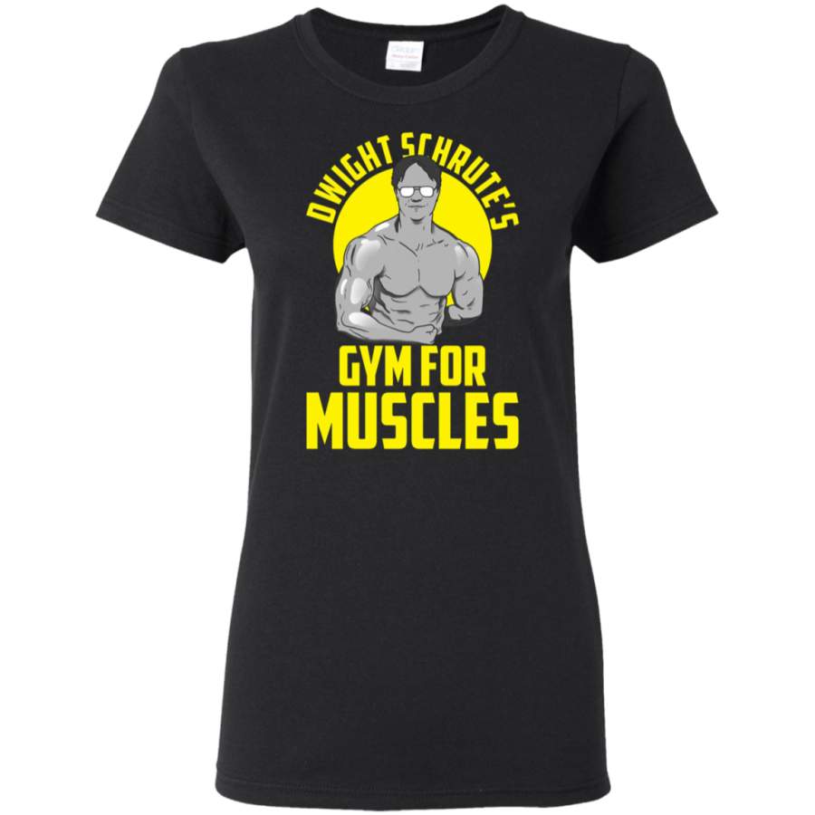 AGR Dwight Schrute gym muscles Womens T-Shirt