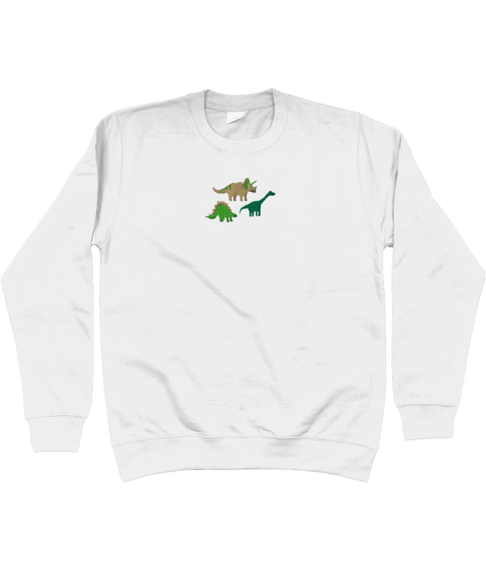 Dinosaur Embroidered Halloween Sweatshirt 2D Crewneck Sweatshirt All Over Print Sweatshirt For Women Sweatshirt For Men Sws3323