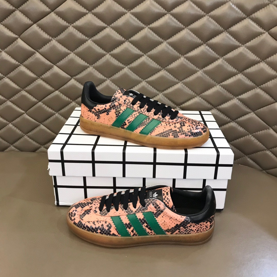 Adidas x Gucci Men’s Gazelle Sneakers Coral Pink SNK192839526