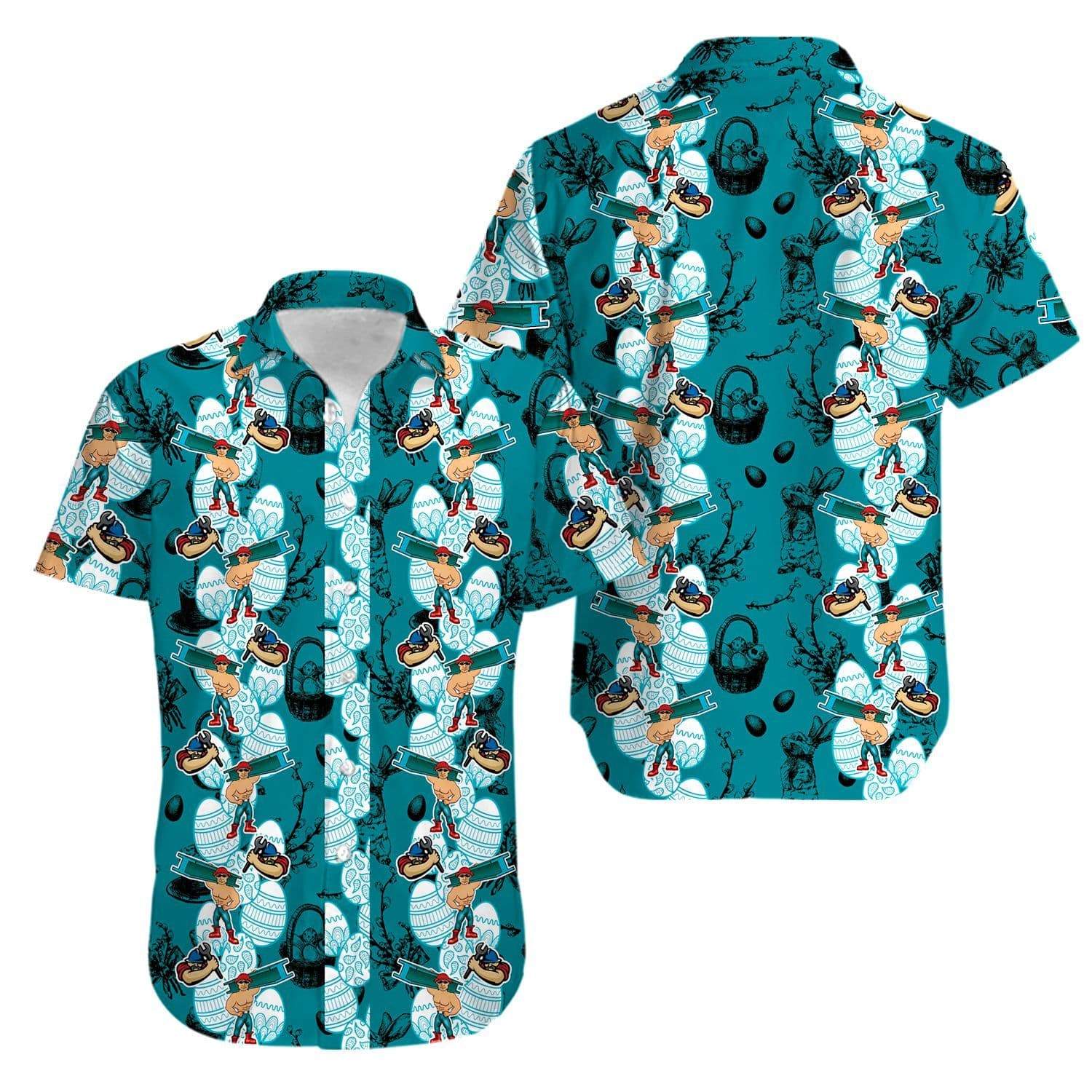 Enjoy Easter Day With Ironworker Hawaii Shirt For Men Women Ha65988