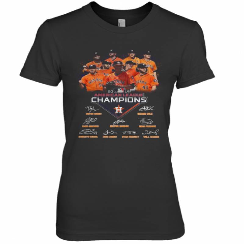 Houston Astros 2019 American League Champions Signature Premium Women's T-Shirt