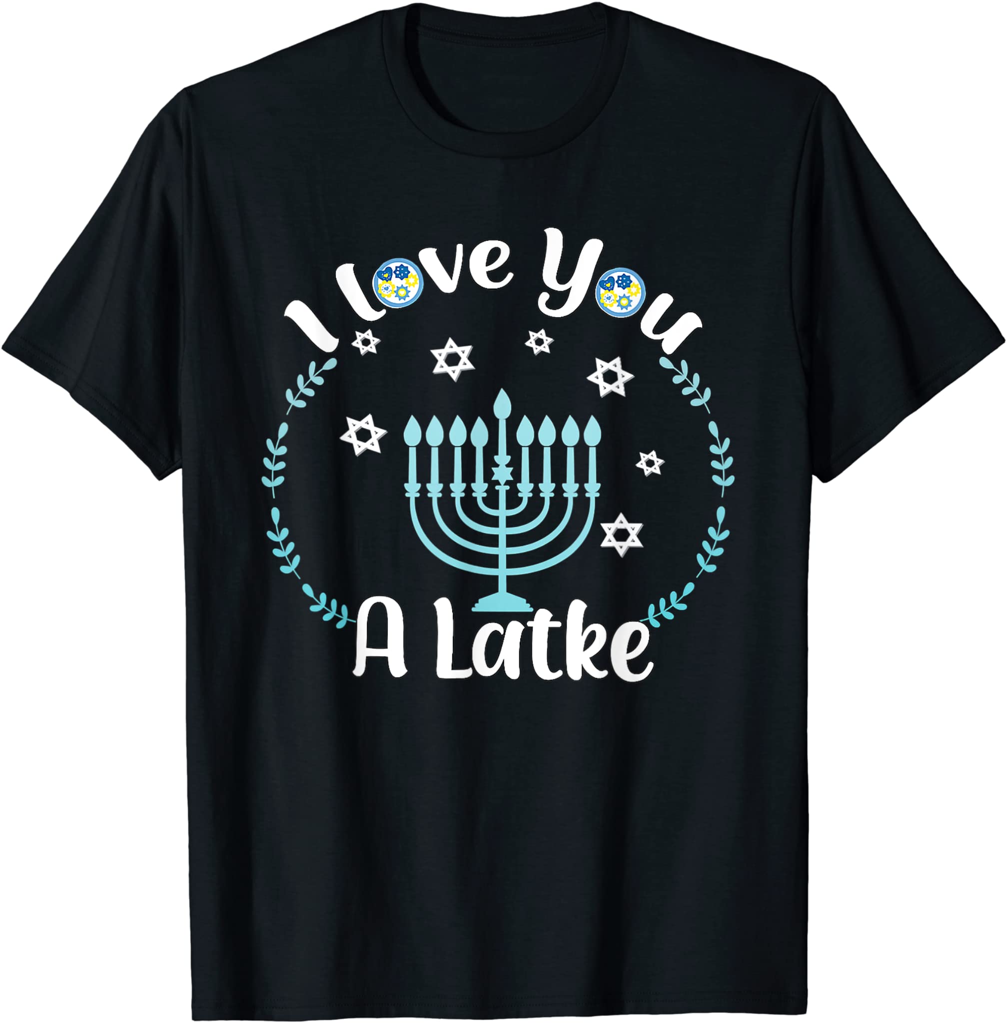 Hanukkah Gift Toddler Boy Girl Kids Chanukkah Love You Latke T-Shirt